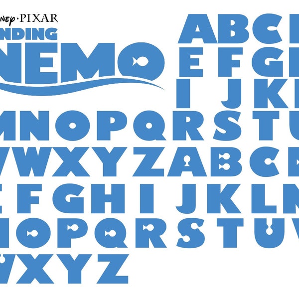 nemo font, nemo font cricut, nemo font svg, nemo font silhouette, nemo cuttable font-ink