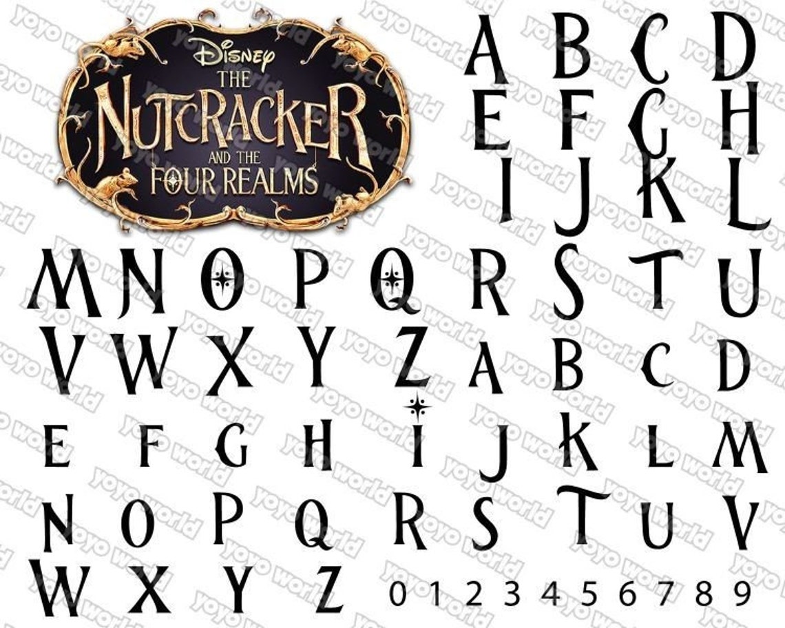 The Nutcracker Font Christmas Font the Nutcracker Svg the Etsy