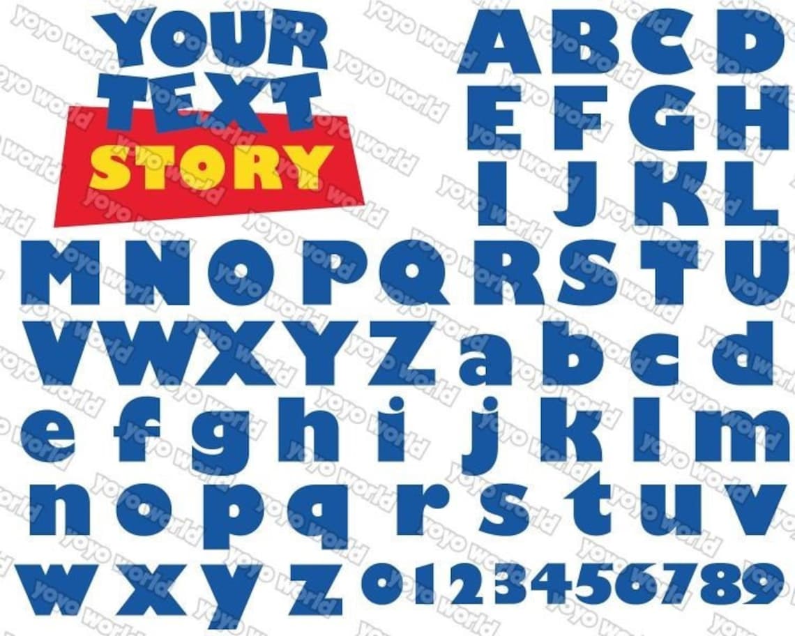 Toy Story Font Toy Story Svg Toy Story Font Svg Toy Story - Etsy Canada