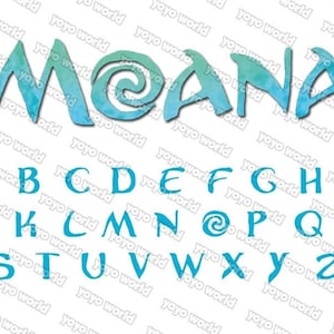 Moana Schrift, Moana svg, Moana Schrift svg, Moana Schrift Cricut, Moana Schrift Silhouette, Moana schneidbare Schrift-Tinte