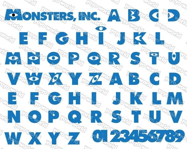 Monsters Inc. Sully & Mike Nested Silhouettes SVG PNG JPG 