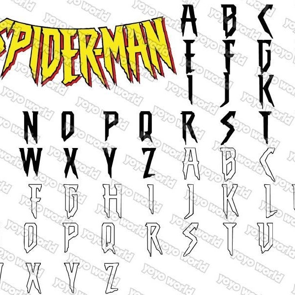 spider font, man font, spider svg, man svg, spider font svg, spider font cricut,  spider font silhouette, superhero font, spider, man