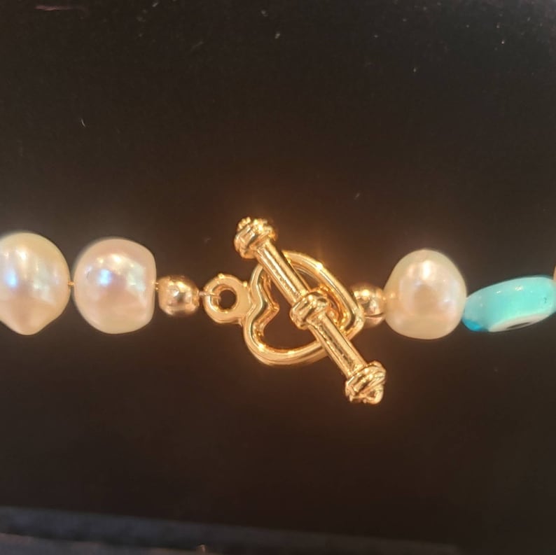 Freshwater Pearls with Colorful Turkish Protection Glass Eyes Necklace and Bracelet Version Available