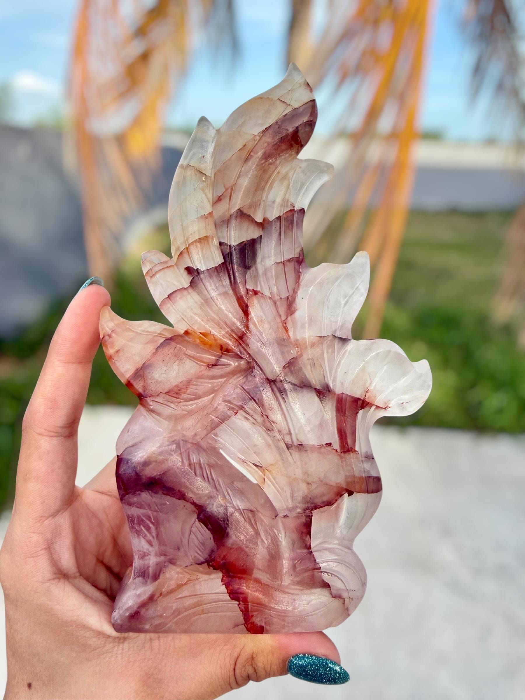 Gemstone 9 Tailed Fox Carving - Etsy