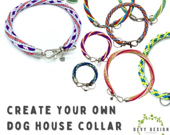 CreateYourOwn Unique braided dog collar - House collar