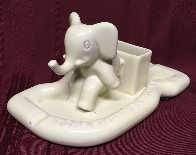 Rare Vintage Elephant Ashtray Etsy