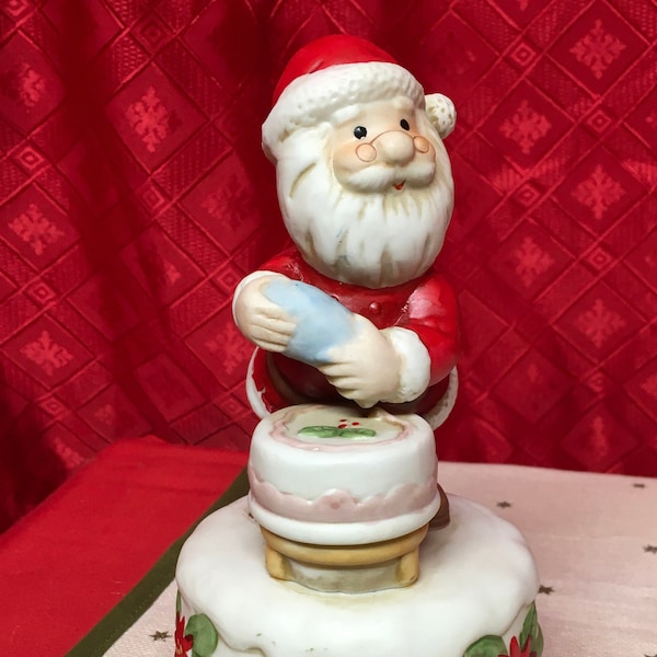 Vintage Santa Claus Music Box