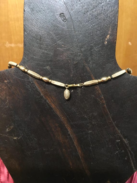 Vintage Rectangle Dangle Necklace - image 5