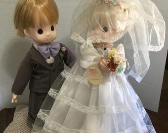 Precious Moments Bridal Couple Dolls