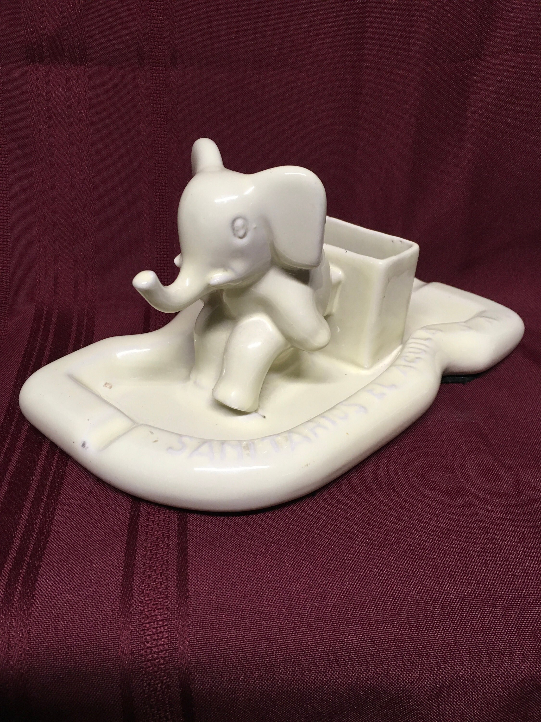 Rare Vintage Elephant Ashtray Etsy