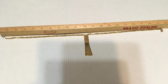 Vintage Rectangle Dangle Necklace - image 7