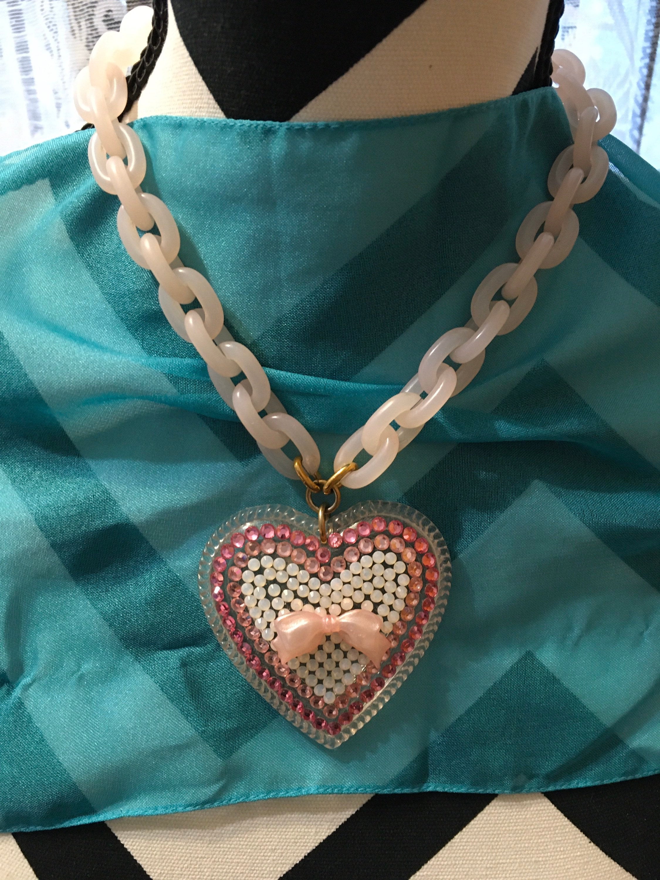 Tarina Tarantino Candy Heart Necklace Etsy