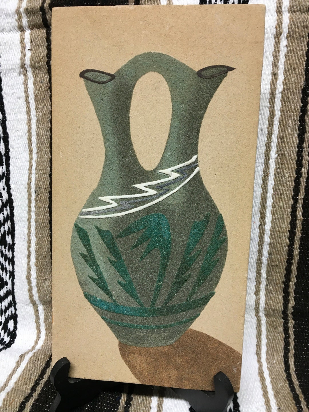 Vintage Wedding Vase Sand Painting Etsy