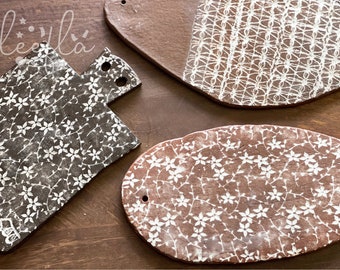 inlay ceramic board, sushi plate, charcuterie, cheese board, cake stand