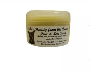 Natural Paws & Nose Balm for dogs 4oz