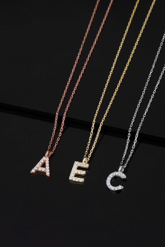 Anton jewellery shop initial necklace