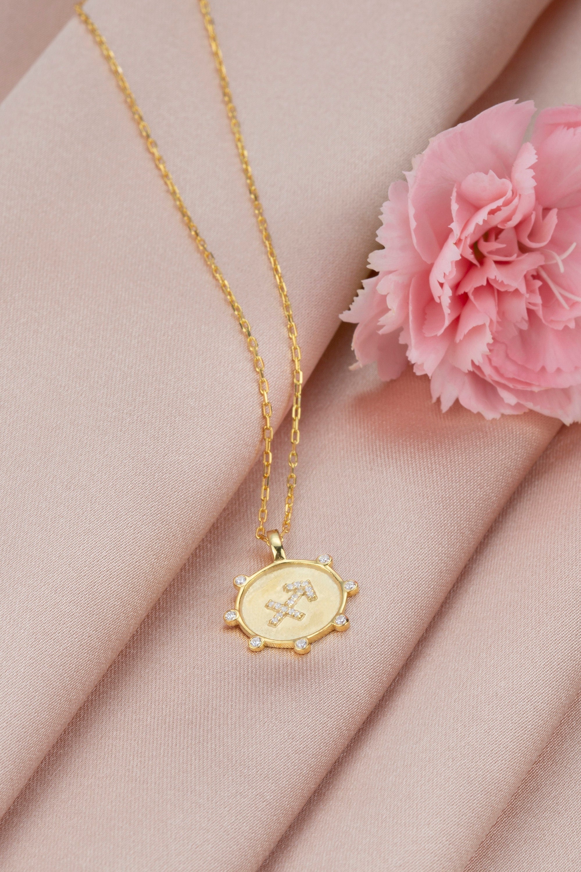 Sagittarius diamond deals pendant