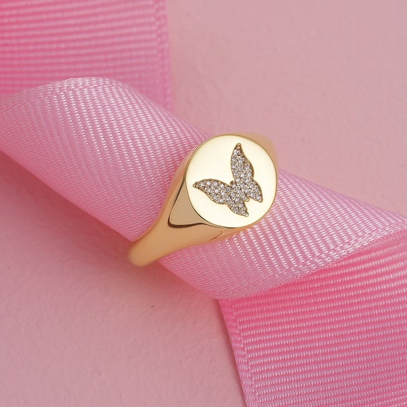 Butterfly outlet pinky ring