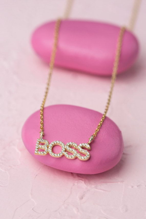 Boss lady necklace cheap