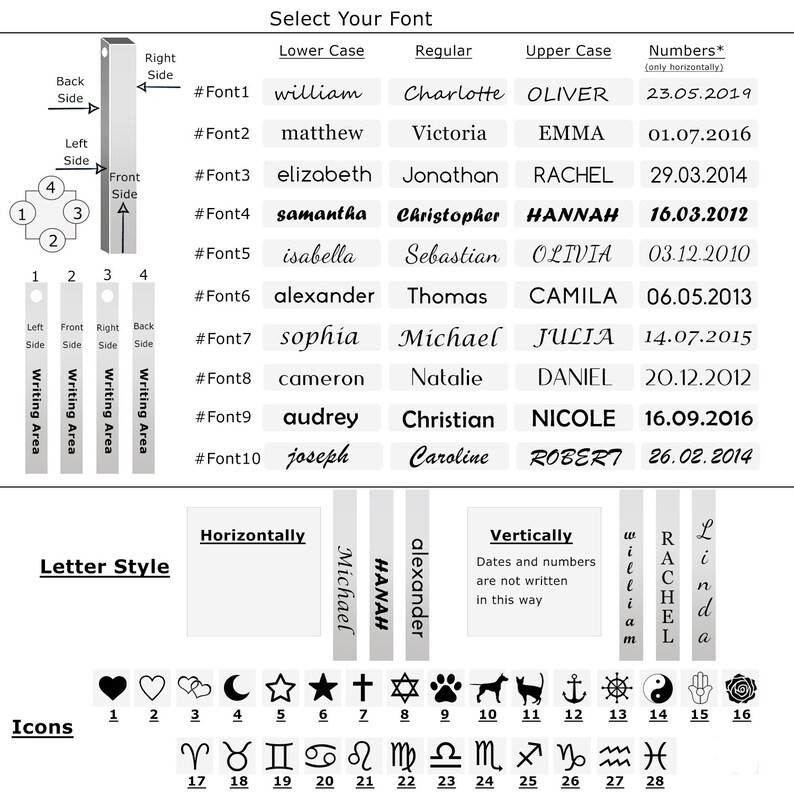 Custom Bar Necklace 14k Gold Long Vertical Bar Necklace 4 Etsy