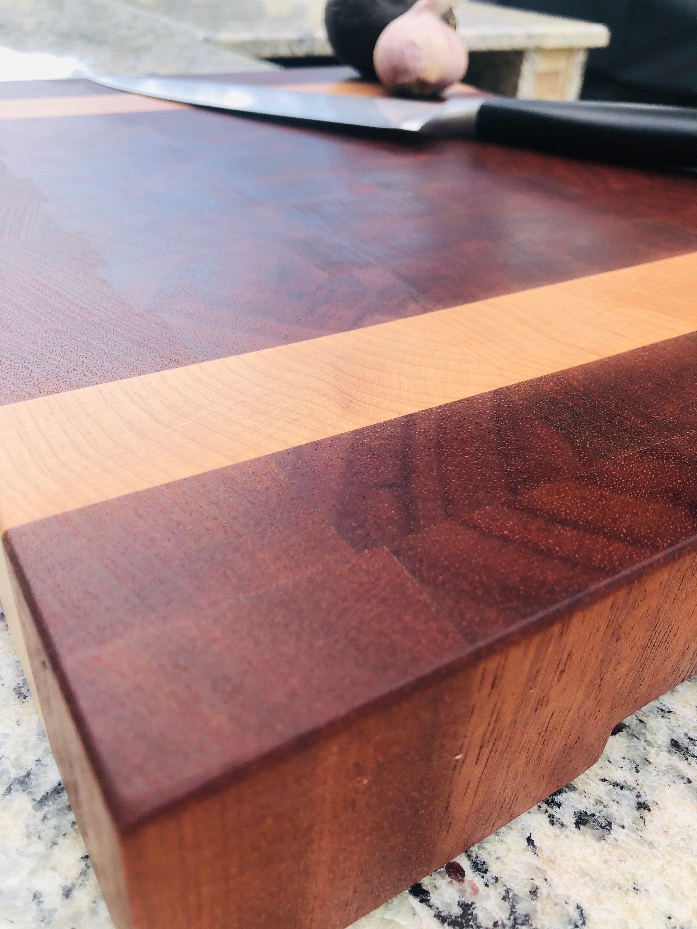 Custom Mahogany and Maple End Grain Cutting Board butcher Etsy