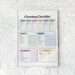 Cleaning Checklist Customizable | Fillable PDF Download for Ipad, Print ...