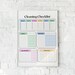 Cleaning Checklist Customizable | Fillable PDF Download for Ipad, Print ...