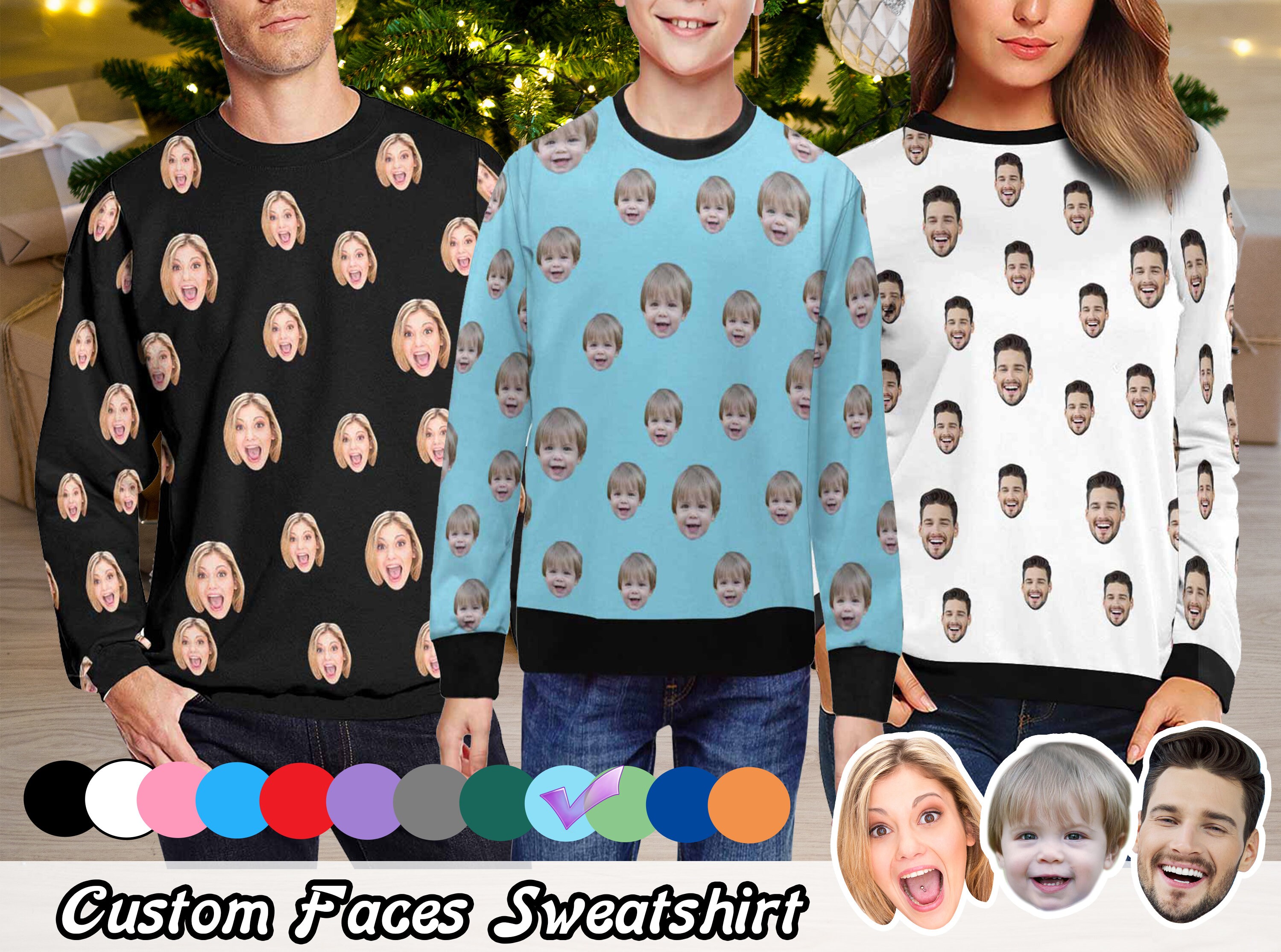 Sweat-shrt Brodé Personnalsé Photo De Brodere Cadeau - Etsy France