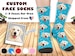 Custom Socks with Dog Face, Personalized Photo Crew Sock Made in USA, Custom Photo Socks, Picture Print Socks, Birthday/Anniversary Gift 