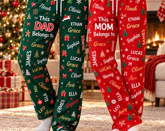 Custom Pet Photo Pajama Pants, Personalized Dog Face Sleepwear, Valentine's Day Gifts