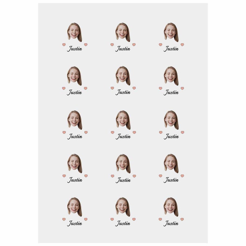 Custom Photo Temporary Tattoos Adult Personalized Name on Etsy