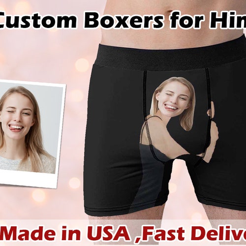 Personalized Face Boxers for Groom Custom Photo Husband - Etsy