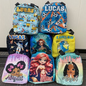 Custom Lunch Bags for Kids Adults, Personalized Lunch Box with Text, Personalized Lunch Tote, Back to School Insulated Box Gift for Children