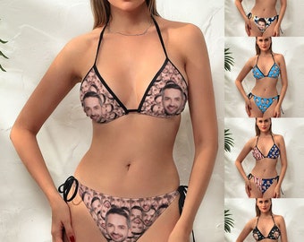 Bikini personalizado con foto: Regalo de traje de baño con foto personalizada