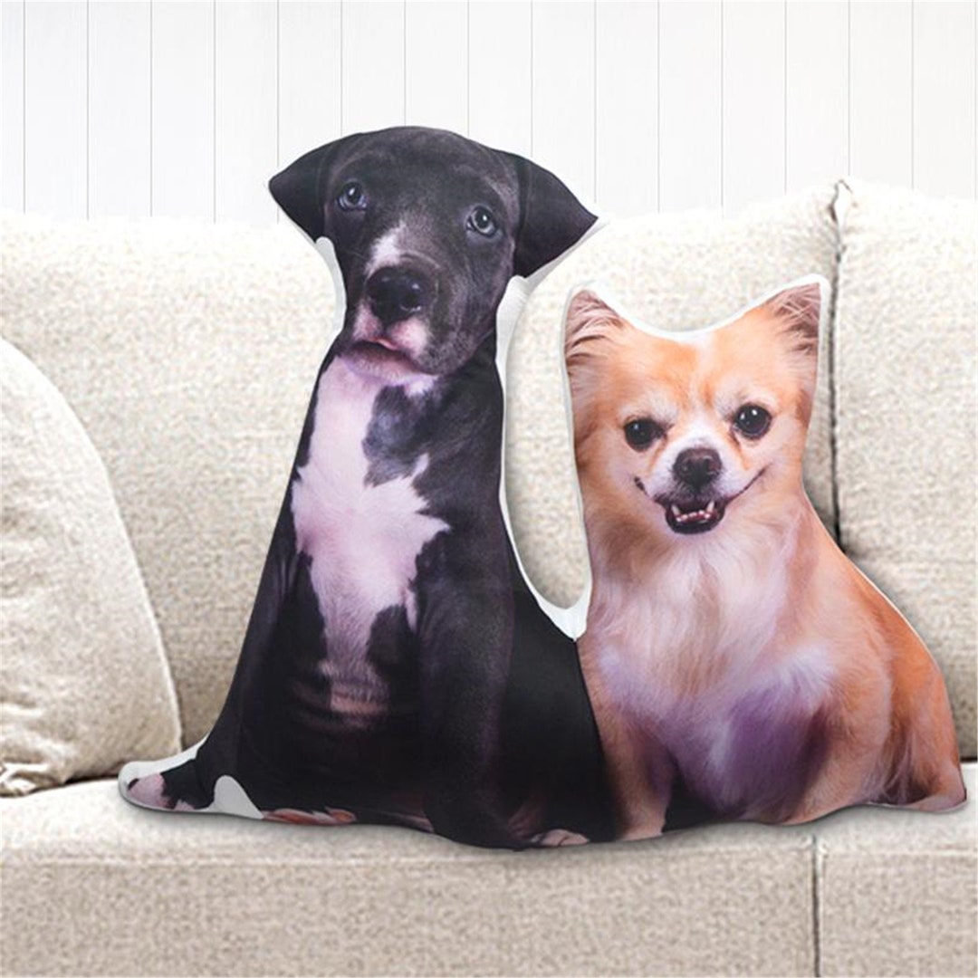 Custom Photo Pillow Personalized Decorative Dog or Cat Face Etsy