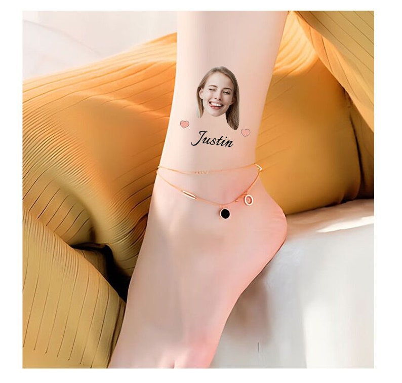 Custom Photo Temporary Tattoos Adult Personalized Name on Etsy