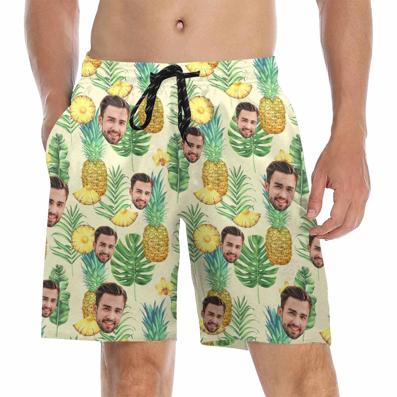 Discover Personalisierte Gesicht mit Ananas Shorts