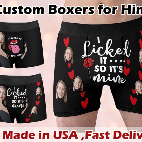 Custom Face Boxers Briefs Personalized Photo Print Underwear - Etsy