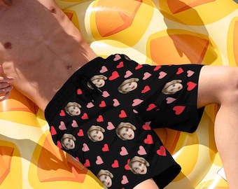 Costume da bagno personalizzato con foto, pantaloncini da spiaggia personalizzati