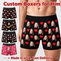 Personalized Face Boxer Briefs, Custom Photo Underwear, Valentine's Day Gifts