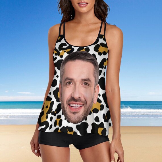 Custom Face Swimsuit Personalized Swimwear With Photo Etsy