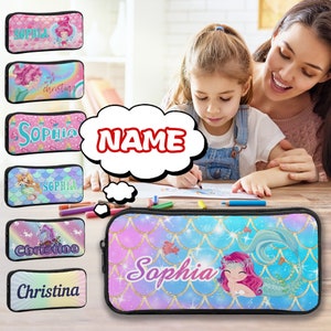Custom Back to School Gift, Custom Pencil Pouch with Name, Personalized Pencil Bag with Text, Pencil Case with Text, Student Gift, Kid Gifts