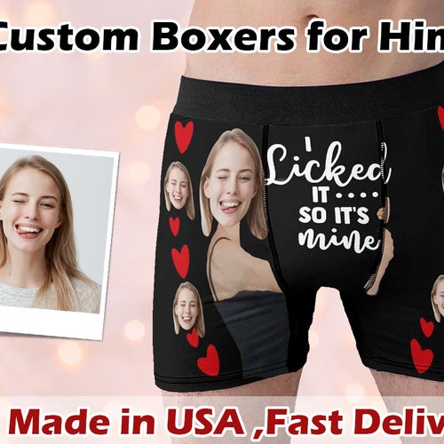 Personalized Boxers for Husband/boyfriend Custom - Etsy