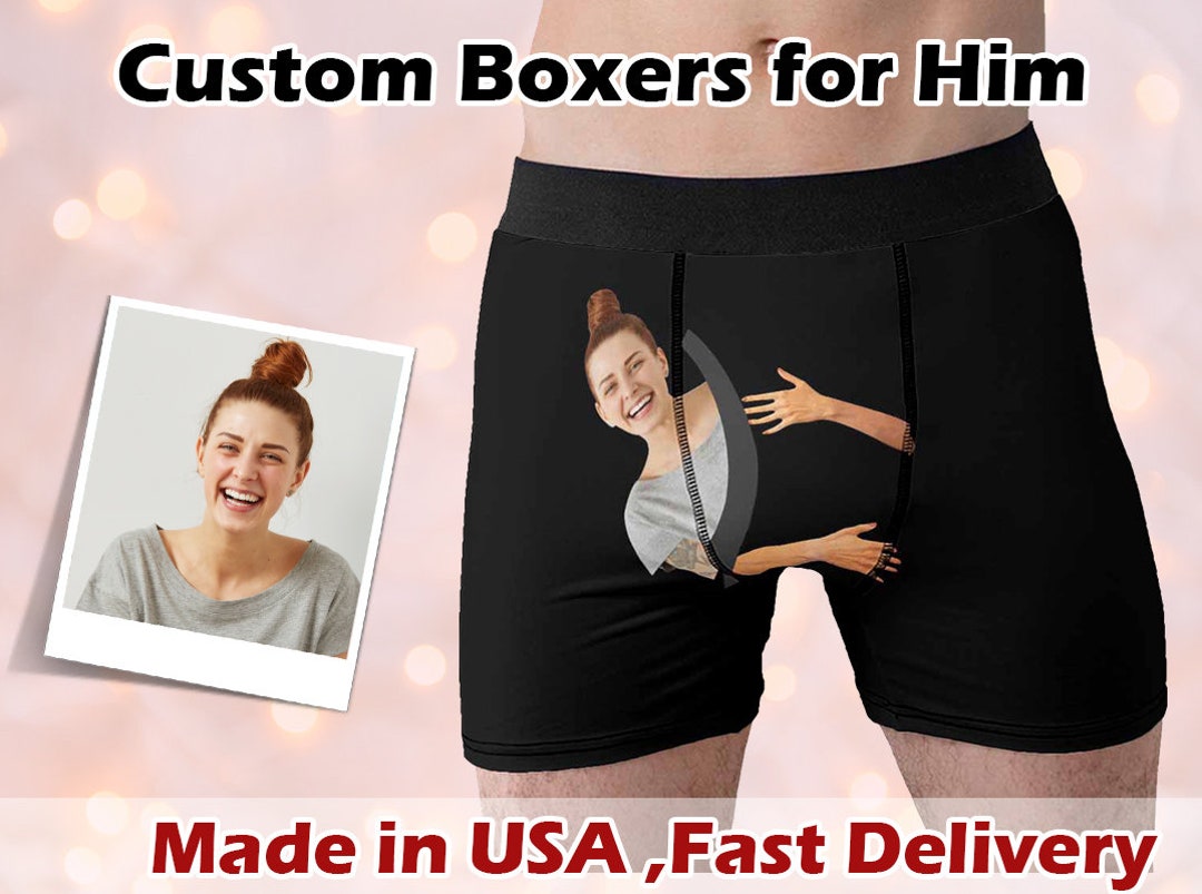 Custom Face Boxers with Name, Peronalized Underwear with Photo, Customize  Picture on Boxer Briefs, Photo Boxers, Gift for Boyfriend/Husband – Astrocus
