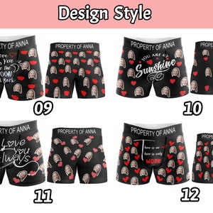 Benutzerdefinierte Gesicht Boxer mit Namen, Foto Unterwäsche, Bild Boxer Briefs, personalisierte Unterwäsche mit Gesicht Bestes Geschenk für Freund / Mann / Vater Bild 4