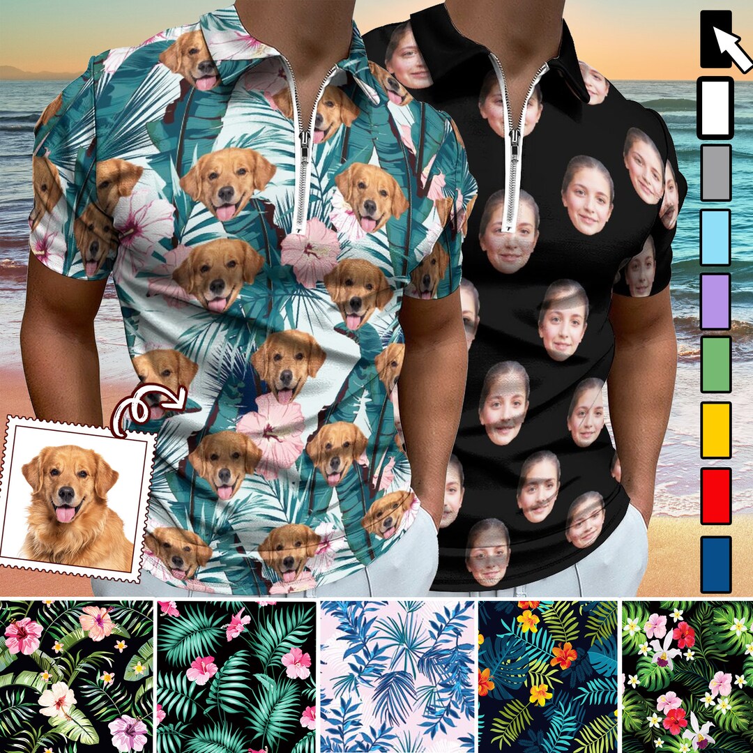 Personalized Dog Polo Shirt, Custom Pet Photo Gift - Etsy