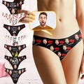 Custom Thong, Personalized Thong with Face, Thong with Photo, Customize Women Underwear with Picture Best Birthday Gifts for Girlfriend/Wife