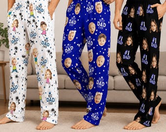 Pyjamabroek op maat, fotocadeau voor papa
