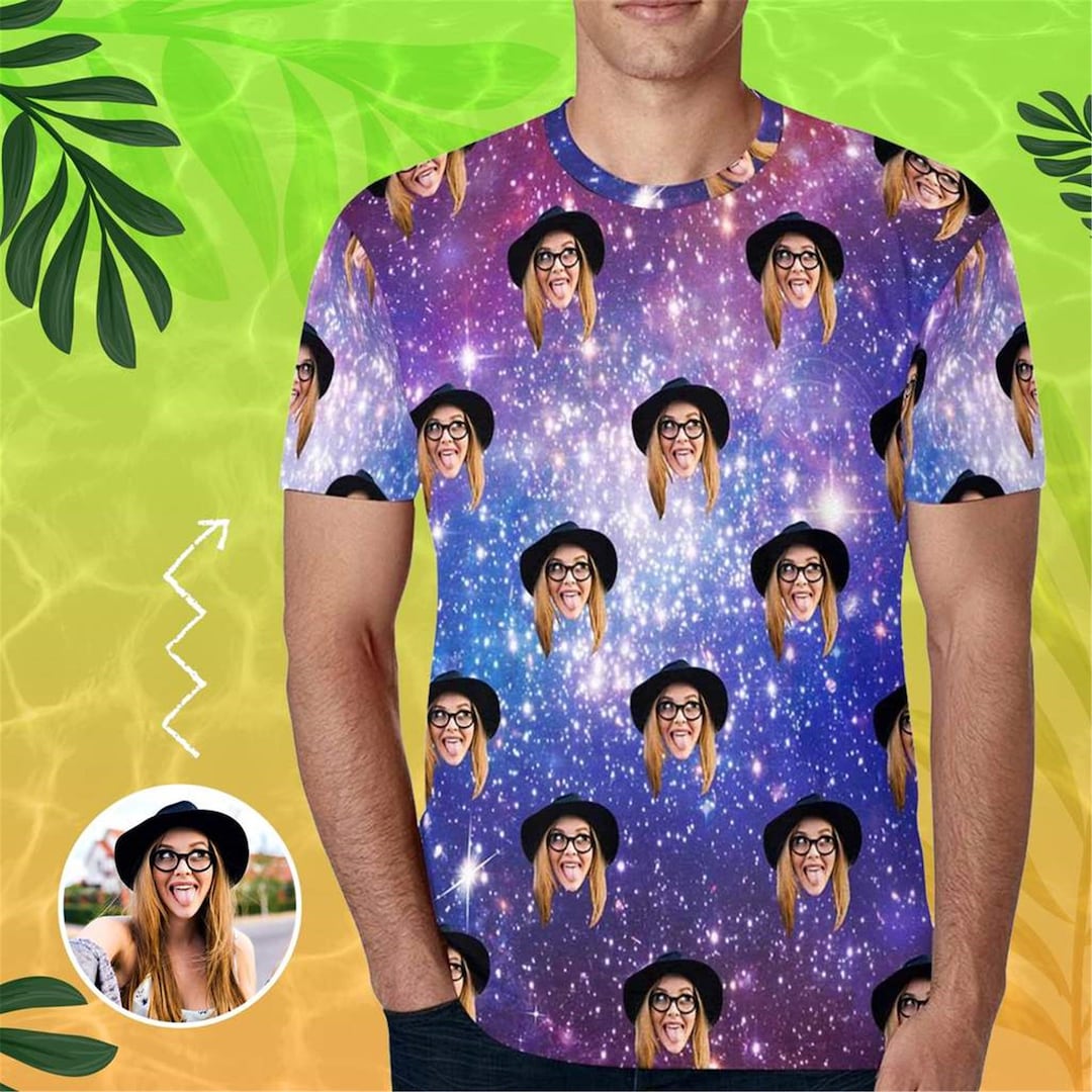 Custom Girlfriend Face Tshirt Made in USA Personalized Face Etsy