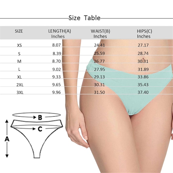 Custom Underwear for Women, Personalized Faces Thong Briefs